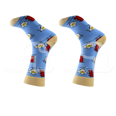 Bacon And Egg Themed Socks