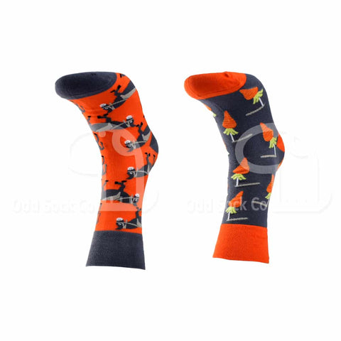 Carrot And Stick Donkey Themed Socks Odd Sock Co Front View