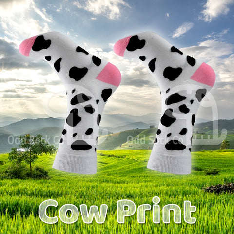Cow Print Socks