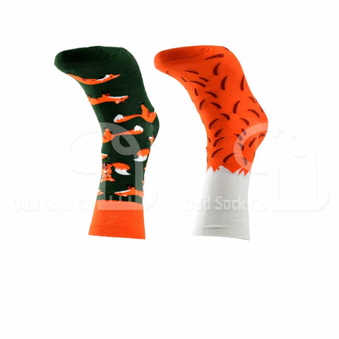 Firefox Themed Socks Front View Odd Sock Co