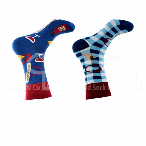 Going For A Picnic Themed Socks Odd Sock Co Right View