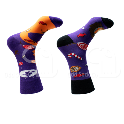Halloween Candy Socks