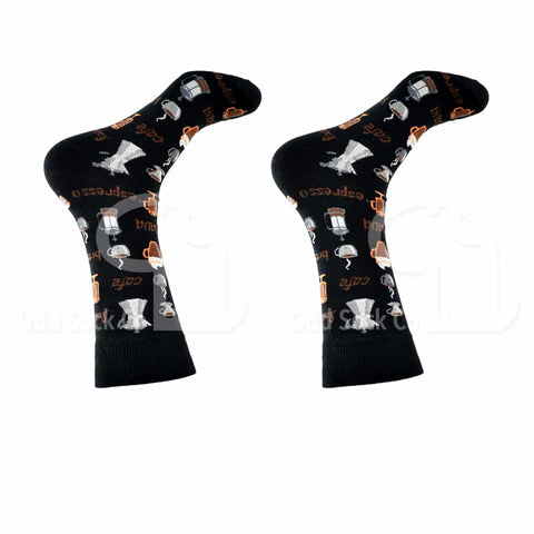 Java Brew Café Coffee Themed Socks Right View