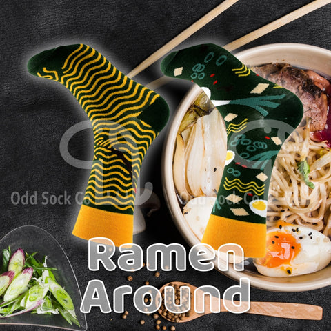 Ramen Around Themed Socks Odd Sock Co Social View