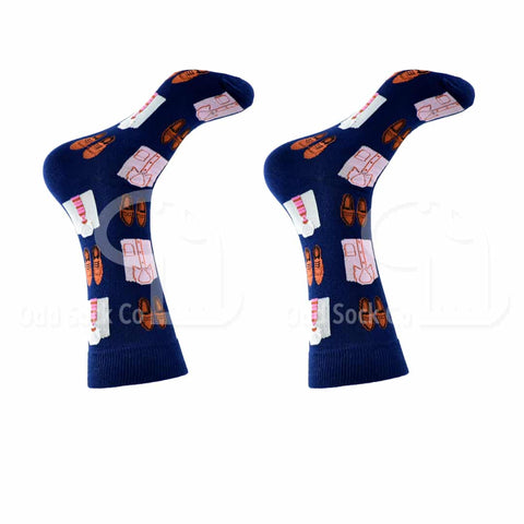 Shirt-And-Tie-Themed Socks Odd Sock Co Right View