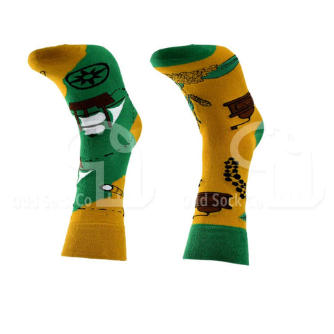 Spice Route Themed Socks Front Viiew Odd Sock Co