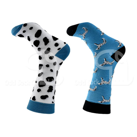 Dalmation Dogs And Spots Themed Socks Odd Sock Co