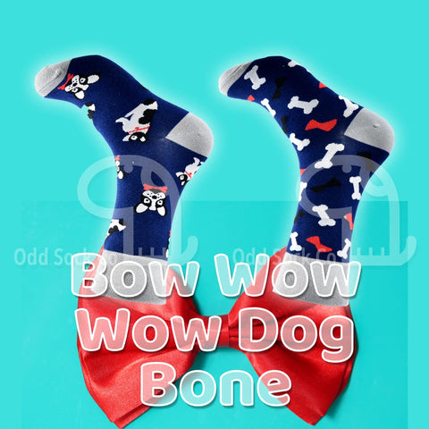 Bow Wow Wow Dog Bone Socks