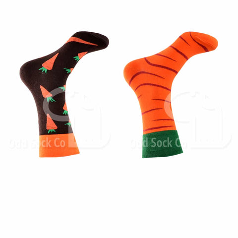 Carrot Top Themed Socks Odd Sock Co Right View