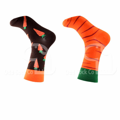 Carrot Top Themed Socks Odd Sock Co