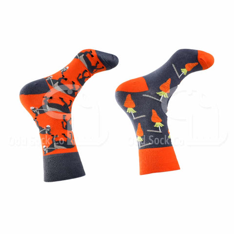 Carrot And Stick Donkey Themed Socks Odd Sock Co Right View