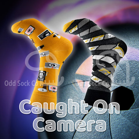 Caught On Camera Themed Socks Odd Sock Co Social View