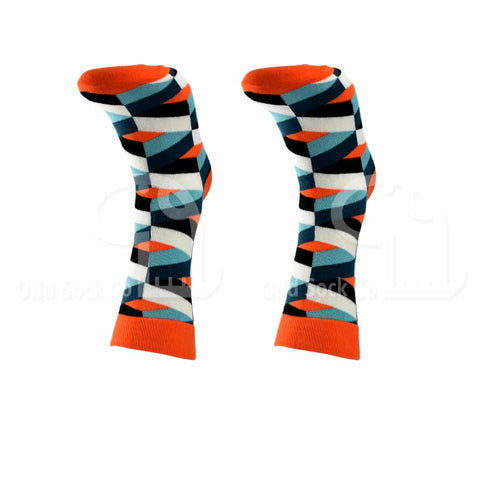 Chevron Geometric Socks