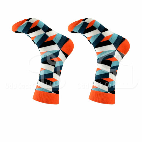 Chevron Geometric Socks