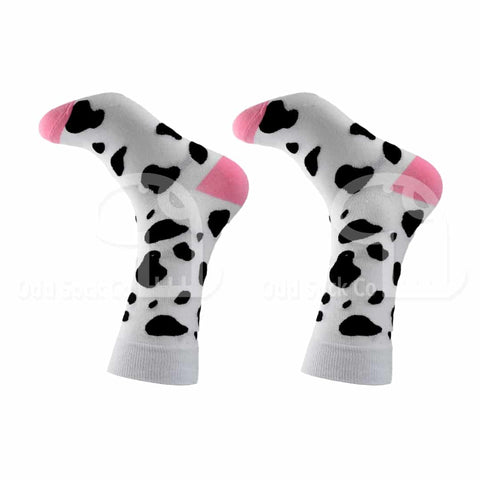 Cow Print Themed Socks Odd Sock Co