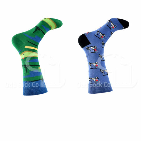 Golfing Themed Socks Odd Sock Co Right View
