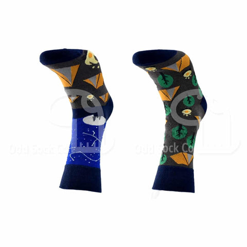 Camping And Great Outdoors Themed Socks Odd Sock Co Front View