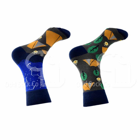 Camping And Great Outdoors Themed Socks Odd Sock Co Right View