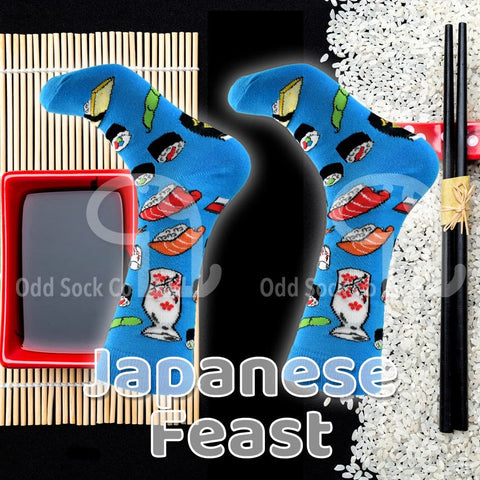 Japanese Feast Sushi Socks