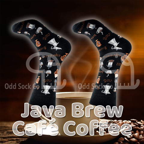 Java Brew Café Coffee Socks