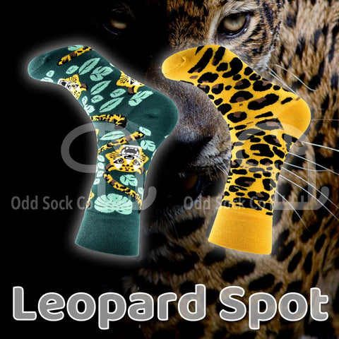 Leopard Spot Themed Socks Odd Sock Co Social View