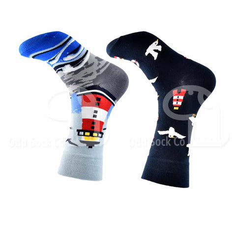 Lighthouse Themed Socks Odd Sock Co