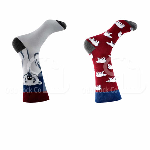 Polar Bear Themed Socks Odd Sock Co Right View